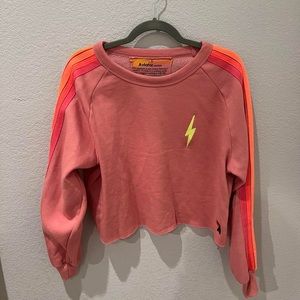 Aviator Nation Cropped Crewneck